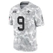 Arctic Camo Men's Drew Brees New Orleans Saints Limited 2024 Salute to Service Jersey