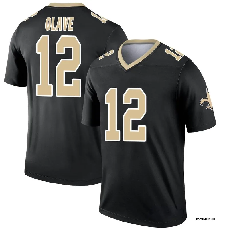 Youth Nike Chris Olave Black New Orleans Saints Alternate Game Jersey