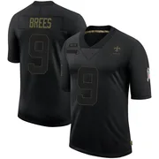 Black Men's Drew Brees New Orleans Saints Limited 2020 Salute To Service Jersey