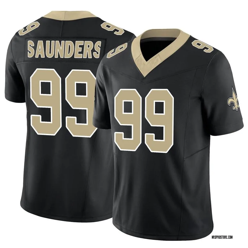 Men's Nike Khalen Saunders Black New Orleans Saints Game Jersey