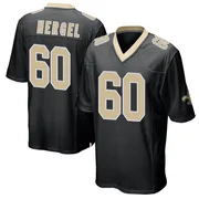 Black Men's Kyle Hergel New Orleans Saints Game Team Color Jersey