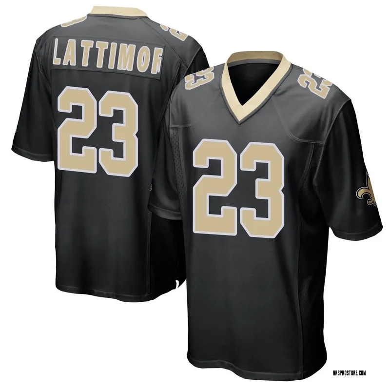 New Orleans Saints Jersey - Youth Lattimore #23 - BLACK & GOLD SPORTS