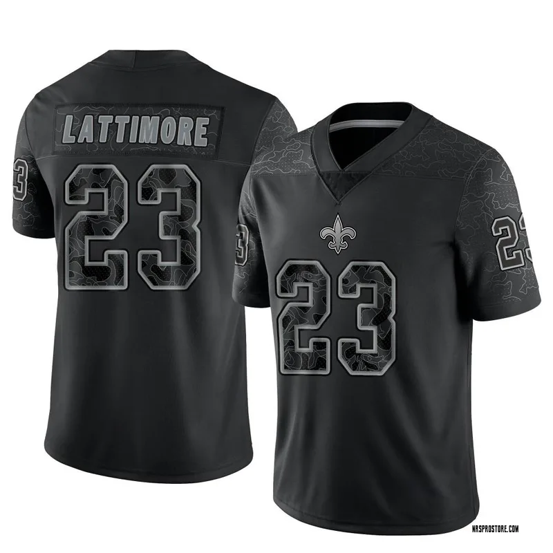 Marshon Lattimore Signed Pro-Edition Black Football Jersey (JSA) — RSA