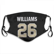 Black P.J. Williams New Orleans Saints Washable & Reusable Face Mask With PM2.5 Filter