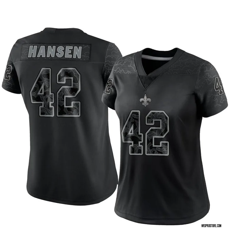 NFL Auction  London Games - Saints Chase Hansen Game Worn Jersey  (10/02/22) Size 42