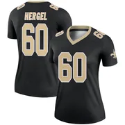 Black Women's Kyle Hergel New Orleans Saints Legend Jersey