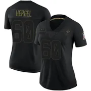 Black Women's Kyle Hergel New Orleans Saints Limited 2020 Salute To Service Jersey