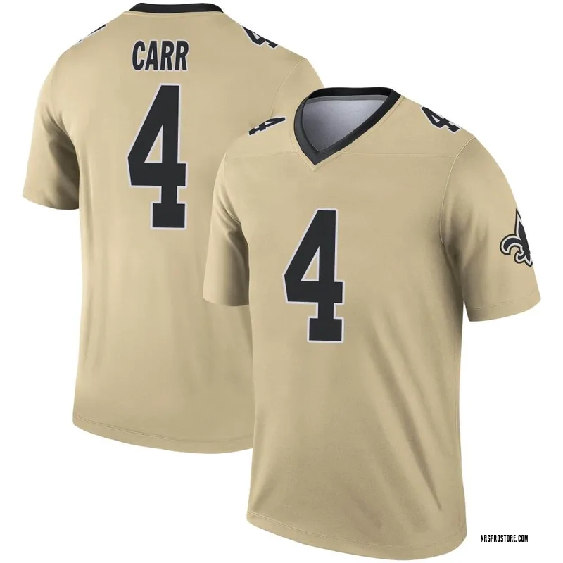 New Orleans Saints Derek Carr White Color Rush Vapor Untouchable Limited  Jersey