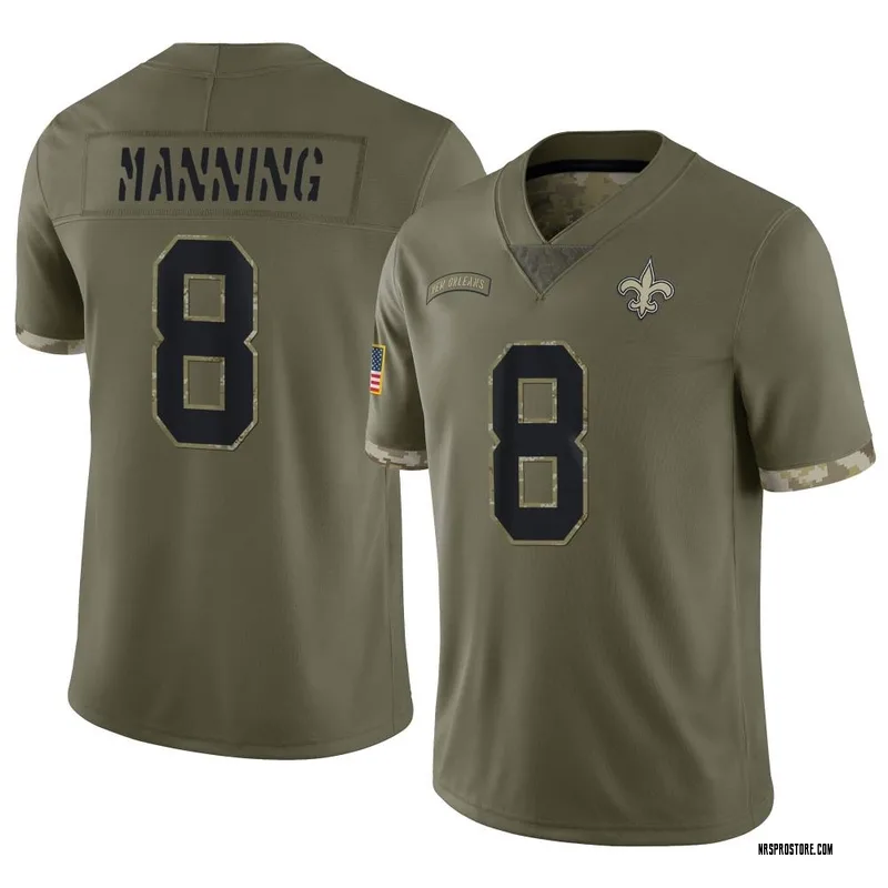 Men's Nike Archie Manning Olive New Orleans Saints 2022 Salute to Service Retired Player Limited Jersey Size: Medium