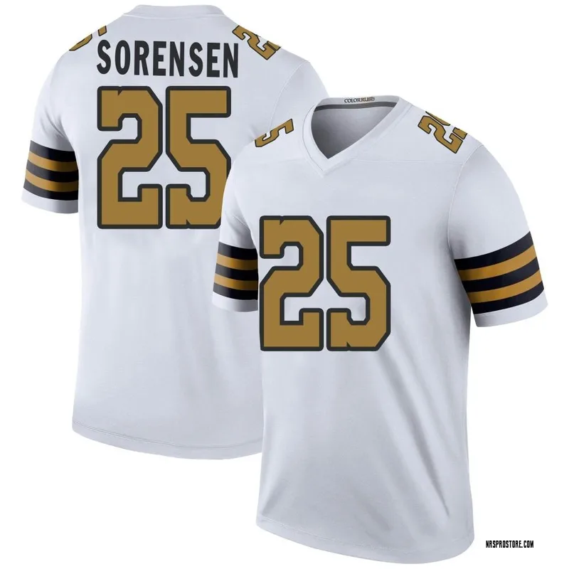 Limited Youth Daniel Sorensen Gold Jersey - #49 Football Kansas City Chiefs  Inverted Legend Size S(10-12)