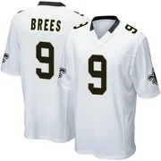 White Men's Drew Brees New Orleans Saints Game Jersey