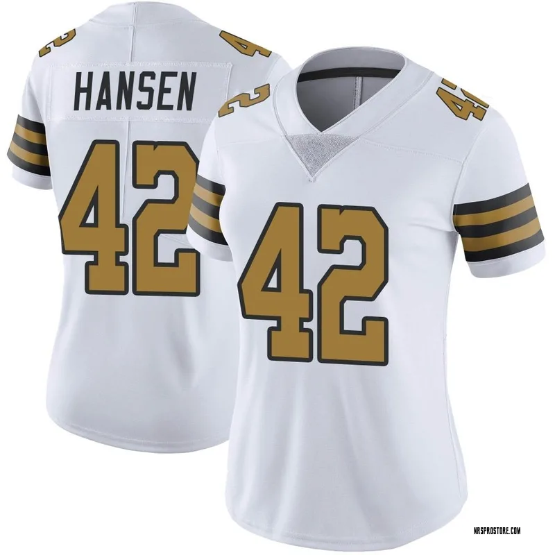 NFL Auction  London Games - Saints Chase Hansen Game Worn Jersey  (10/02/22) Size 42