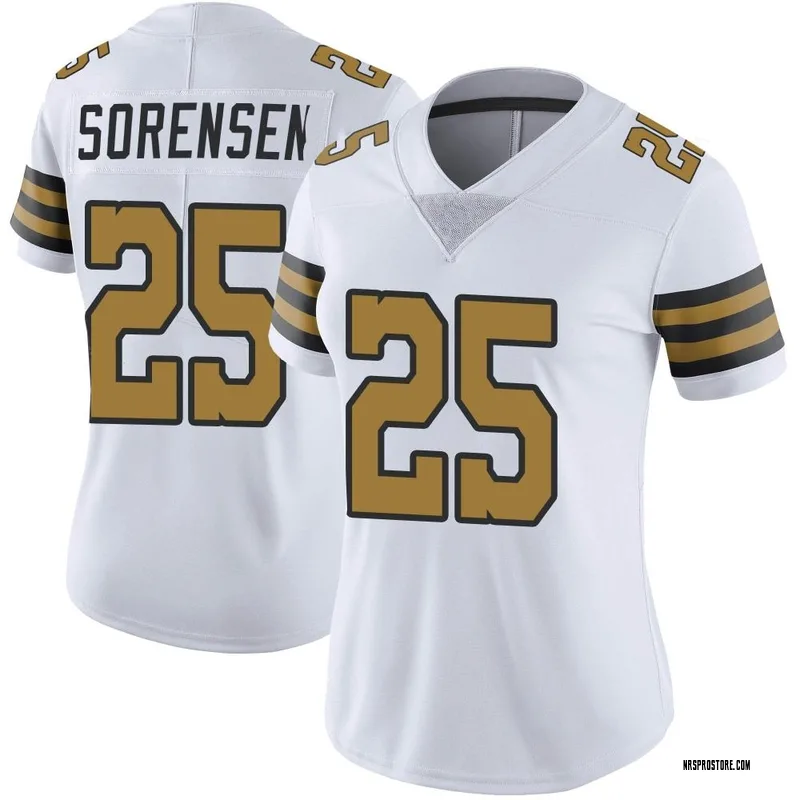 Limited Youth Daniel Sorensen Gold Jersey - #49 Football Kansas City Chiefs  Inverted Legend Size S(10-12)