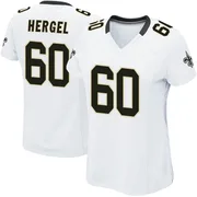 White Women's Kyle Hergel New Orleans Saints Game Jersey