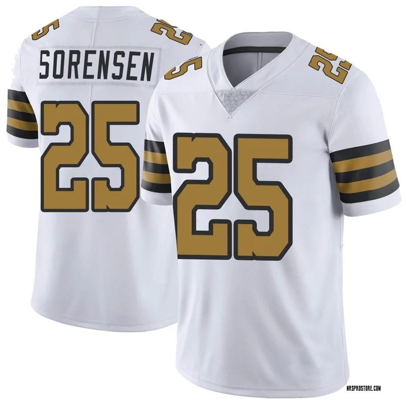 Limited Youth Daniel Sorensen Gold Jersey - #49 Football Kansas City Chiefs  Inverted Legend Size S(10-12)