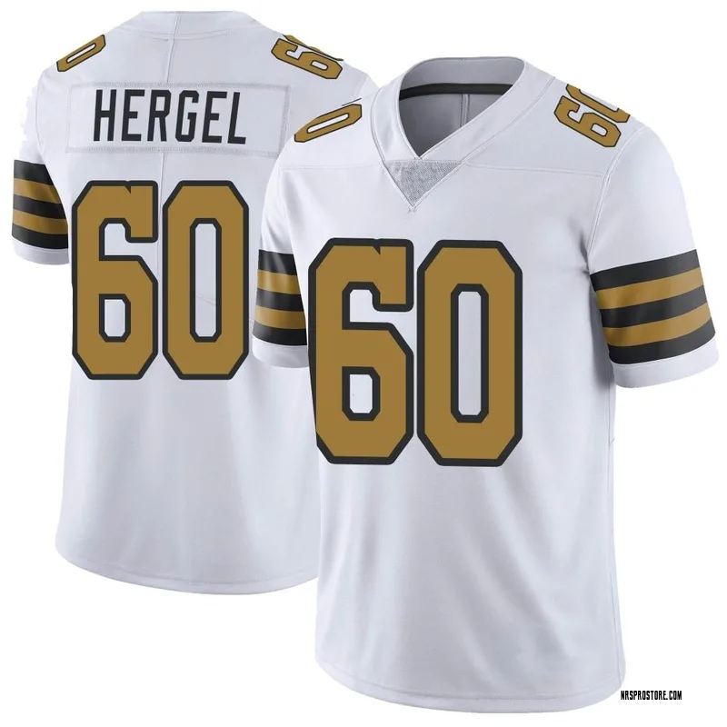 White Youth Kyle Hergel New Orleans Saints Limited Color Rush Jersey